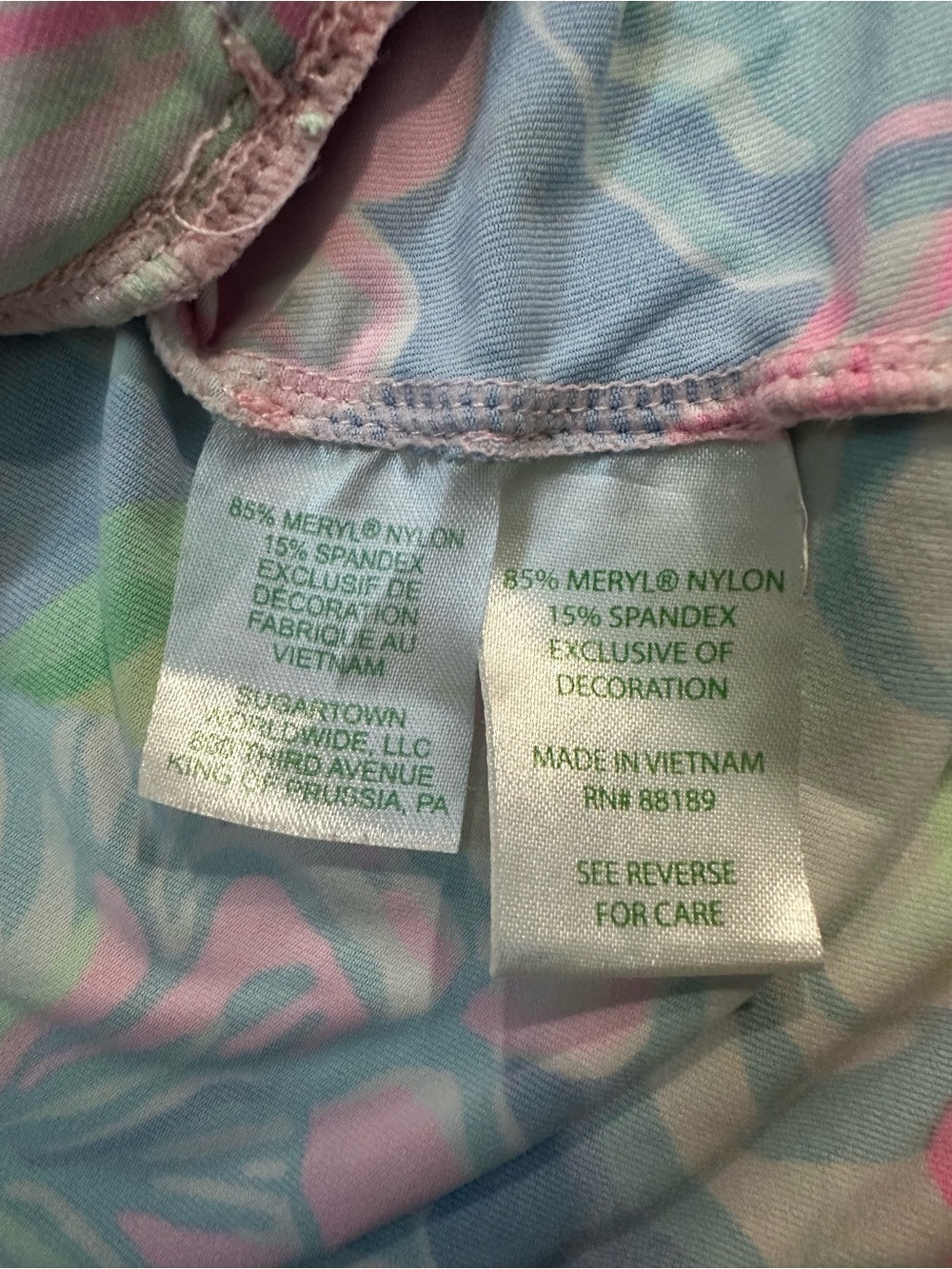 Lilly Pulitzer Blue Pink Green Floral Zip Jacket - Picture 7 of 9